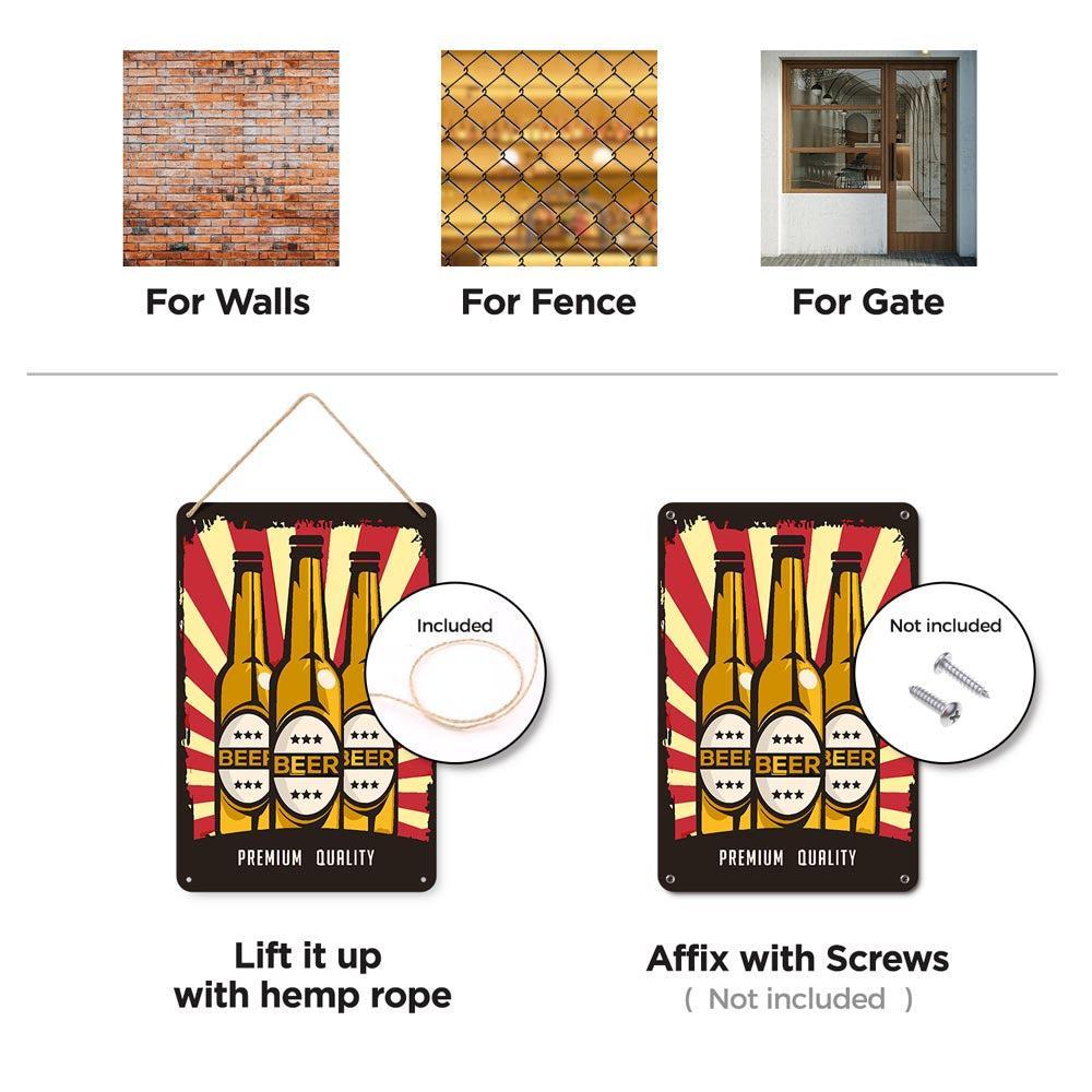 
Paint by Numbers – Vintage Metal Bar Art | Beer Trio Poster