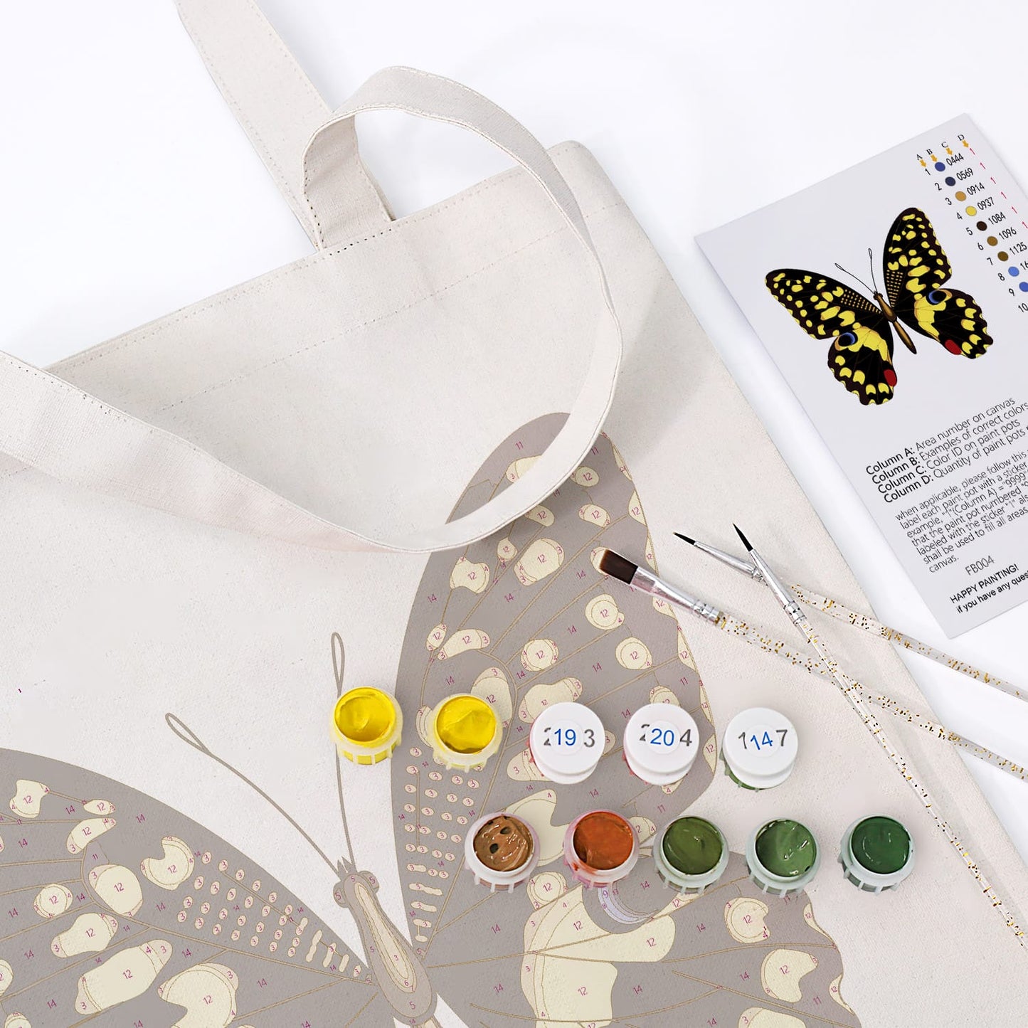 Paint by Numbers – DIY Totebag | Monarch Noir