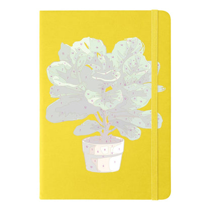 Paint by Numbers Hardcover Journal Notebook - Potted Plant
