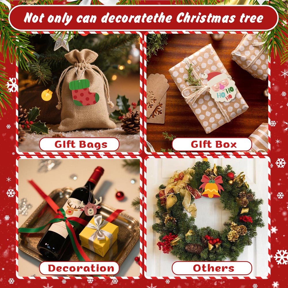 Paint by Numbers – 8 Christmas Ornaments – Reindeer, Penguin & Festive Friends Set