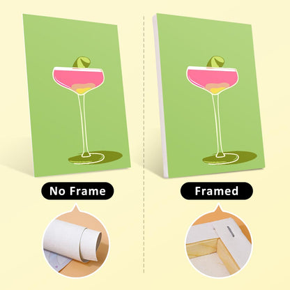 Paint by Numbers – 6 Mini Paintings | Colorful Cocktail Glasses Set
