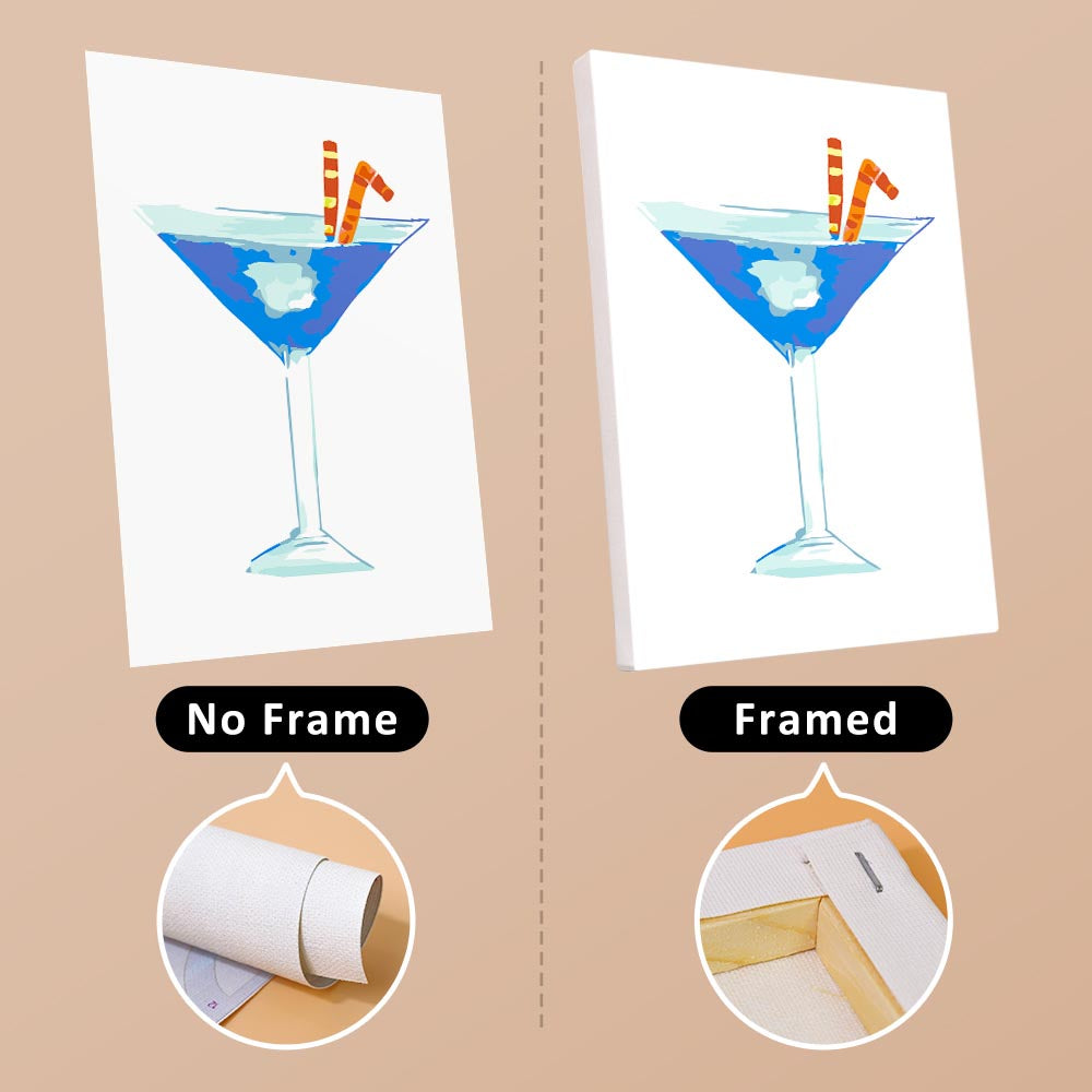 Paint by Numbers – 6 Mini Paintings | Tropical Cocktail Collection Set