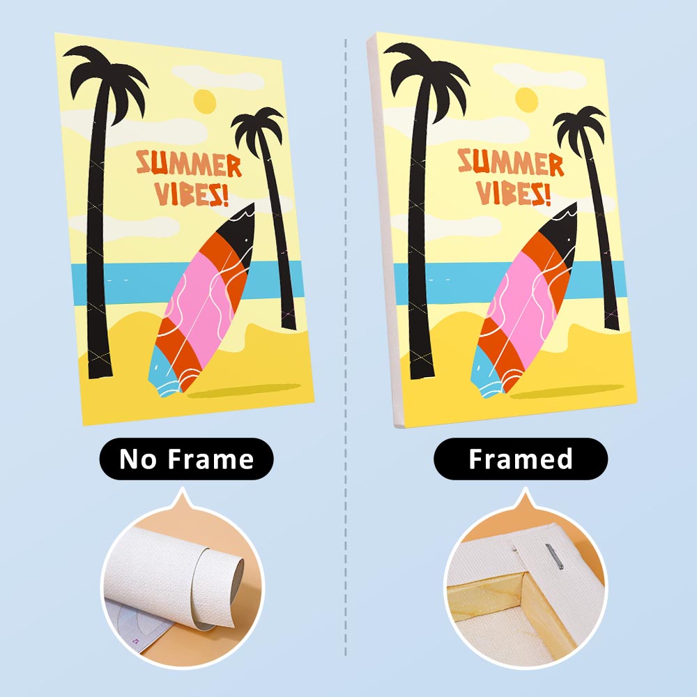 Paint by Numbers – 6 Mini Paintings | Retro Summer Holiday Set