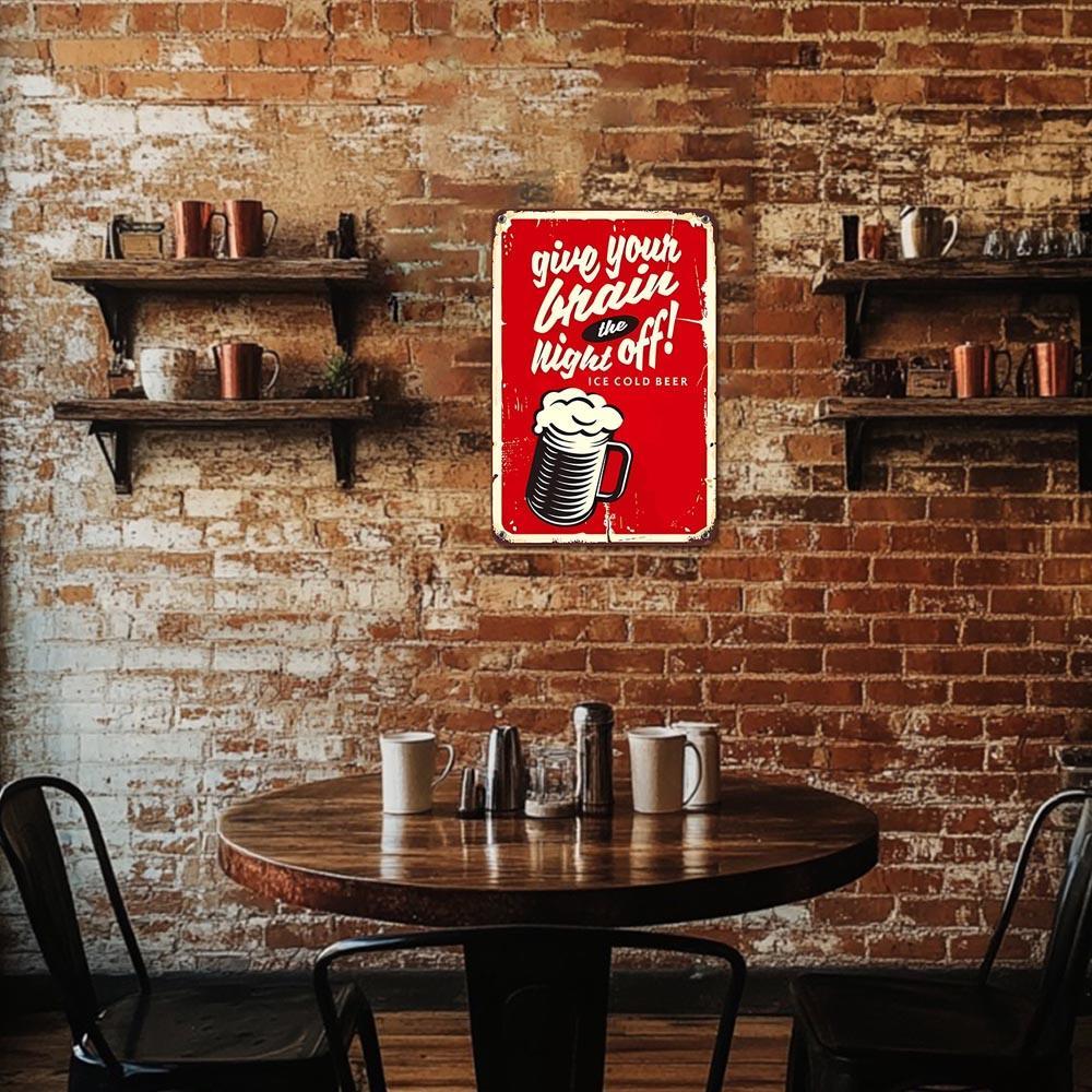 Paint by Numbers – Vintage Metal Bar Art | Give Your Brain the Night Off