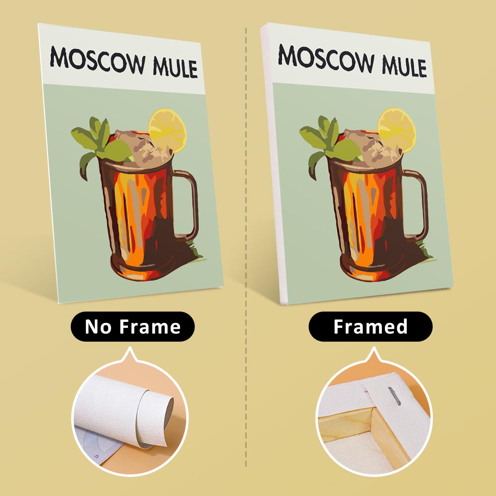 Paint by Numbers – 6 Mini Paintings | Modern Cocktails Set