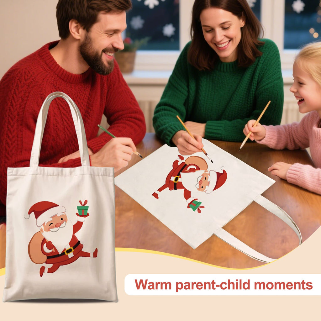 Paint by Numbers – DIY Totebag | Jolly Santa Claus