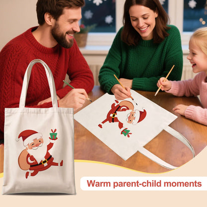Paint by Numbers – DIY Totebag | Jolly Santa Claus