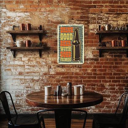 Paint by Numbers – Vintage Metal Bar Art | Good Beer Good Friends