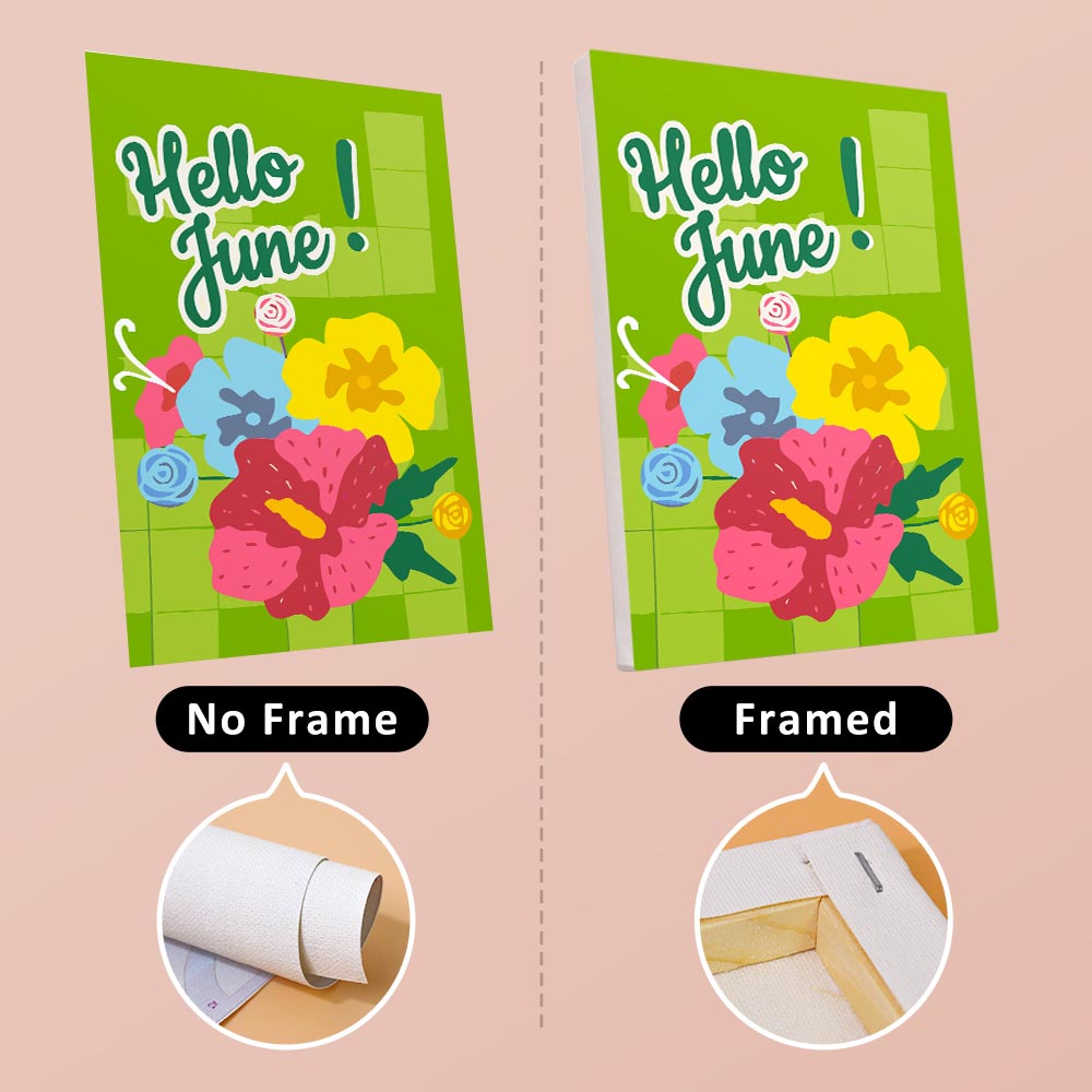 
Paint by Numbers – 6 Mini Paintings | Summer Vibes & Ice Cream Set