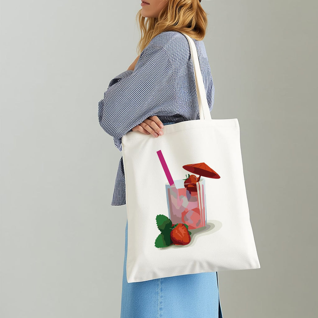 Paint by Numbers – DIY Totebag | Strawberry Drink