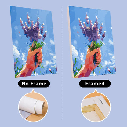 Paint by Numbers – 6 Mini Paintings | Flower Bouquets in the Sky Set