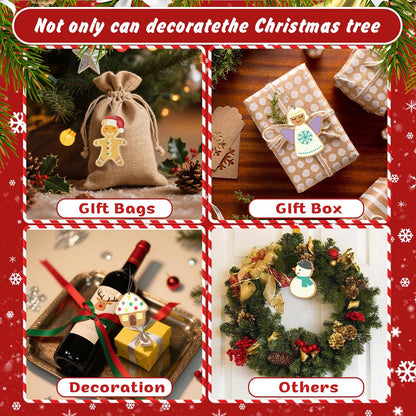 Paint by Numbers – 8 Christmas Ornaments – Gingerbread Village & Holiday Figures Set