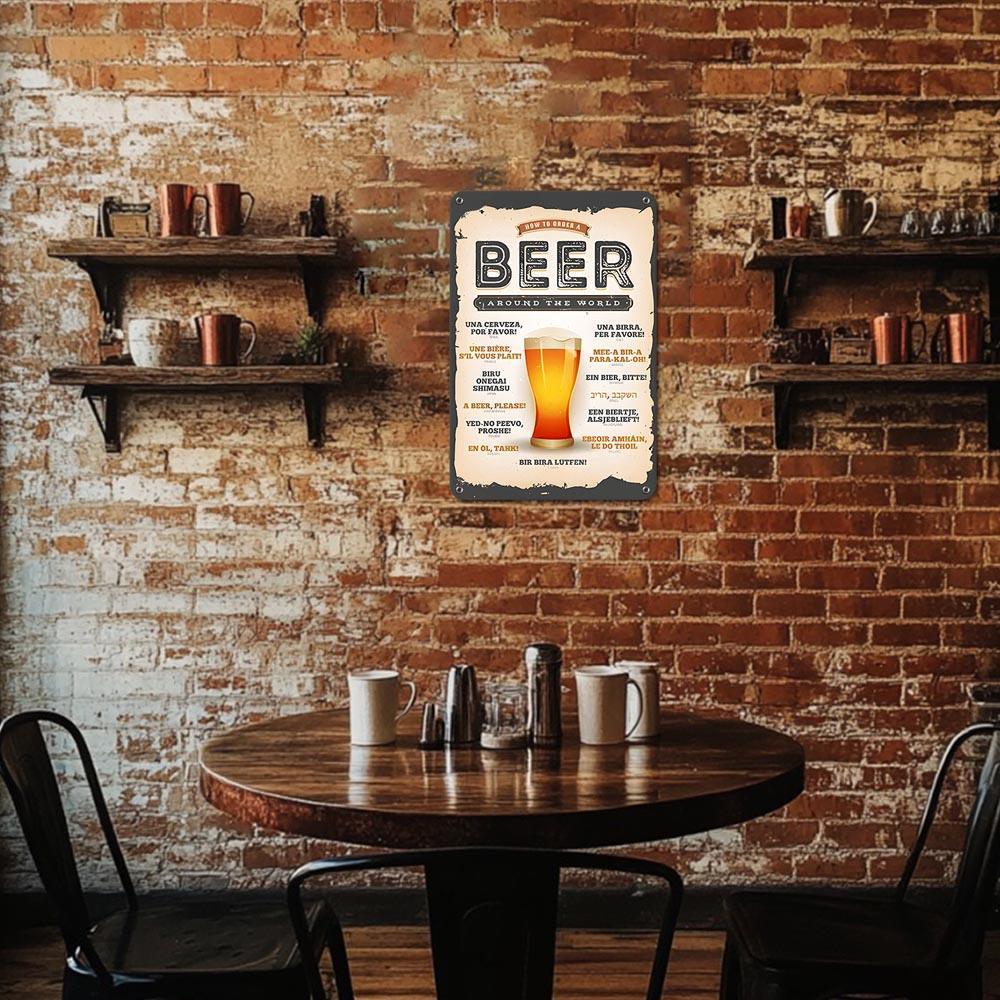 Paint by Numbers – Vintage Metal Bar Art | Beer Around the World