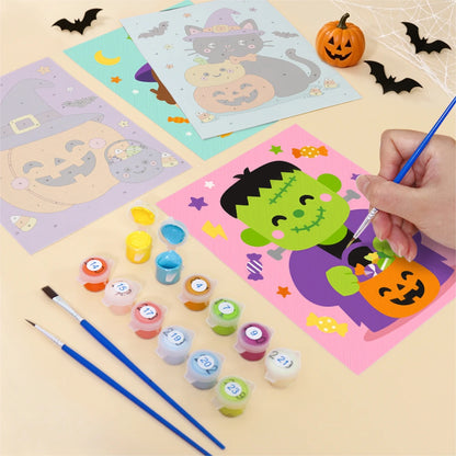 Paint by Numbers – 6 Mini Paintings | Colorful Costume Kids Set