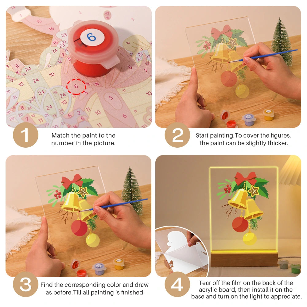 Paint by Numbers - Christmas Light | Golden Christmas Bells