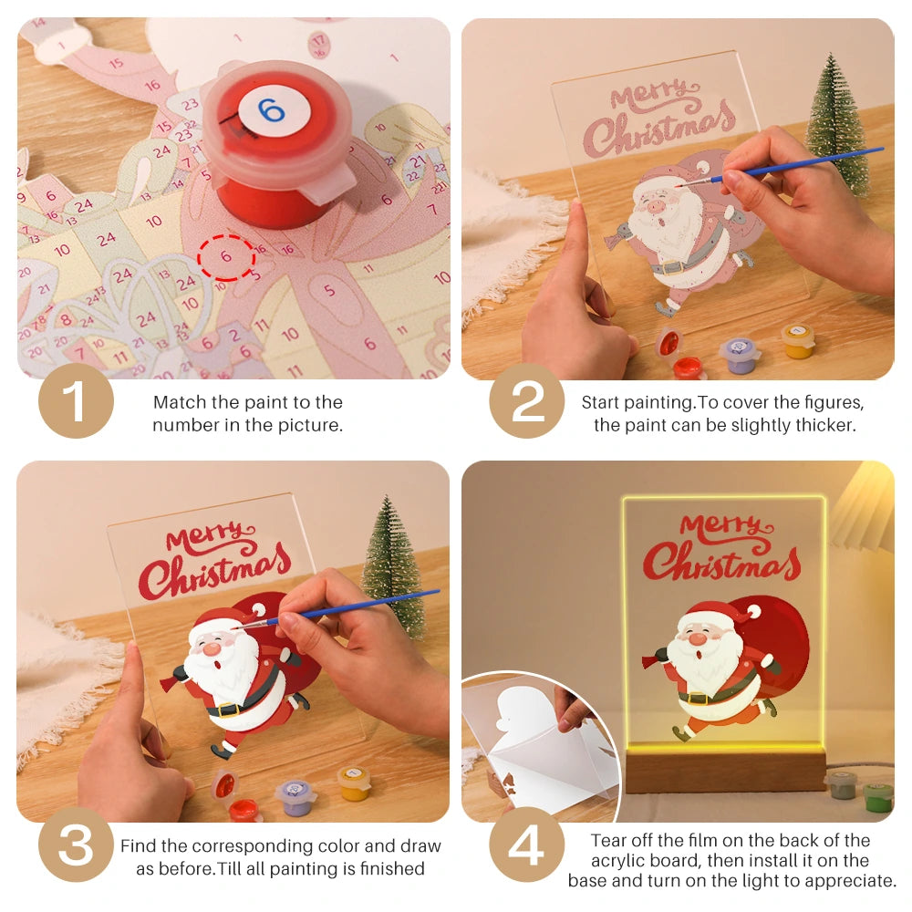 
Paint by Numbers - Christmas Light | Santa on His Way