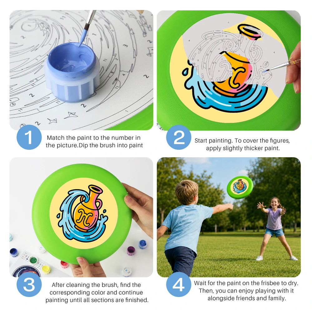 
Paint by Numbers - Frisbee | Aquarius Sign