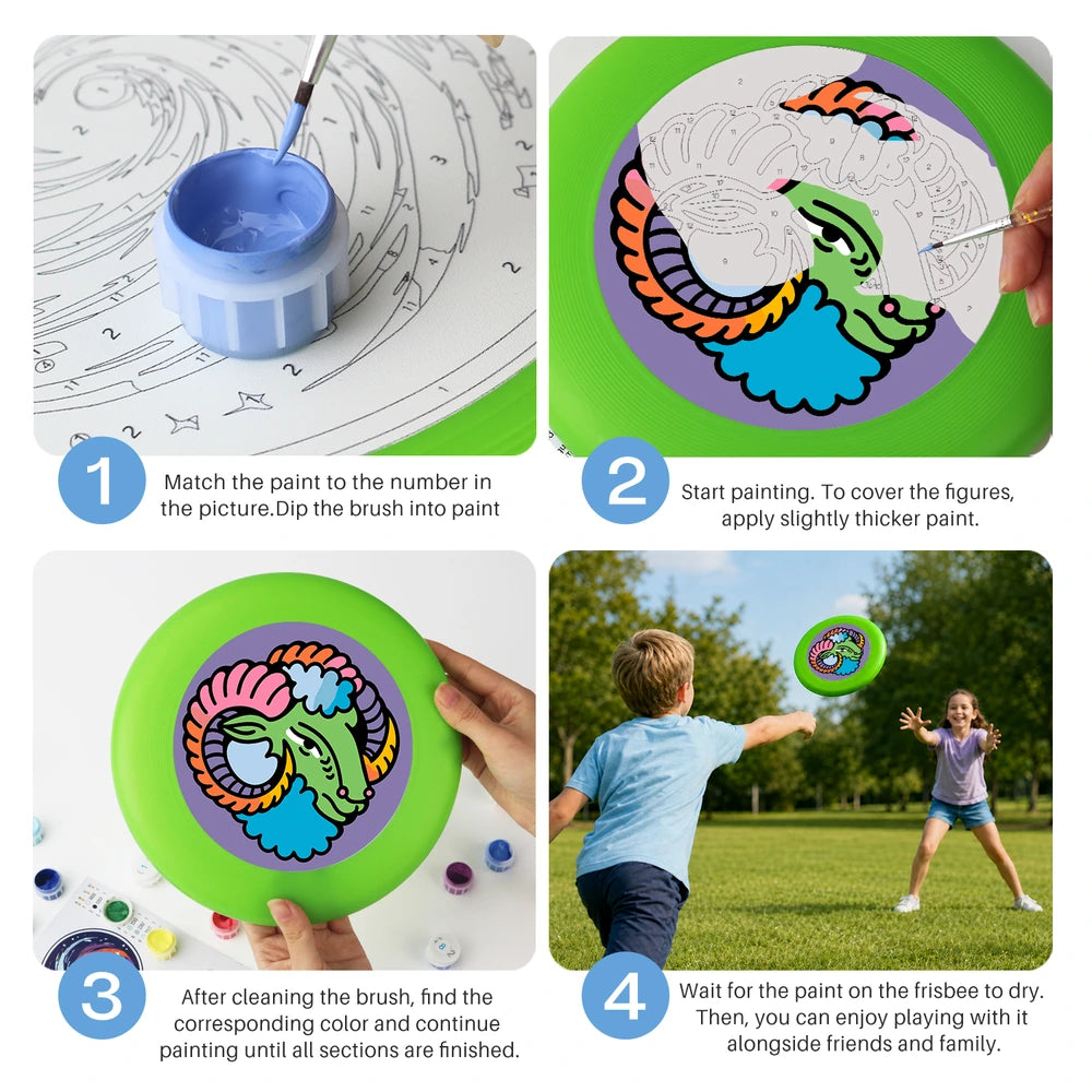 
Paint by Numbers - Frisbee | Aries Ram Sign