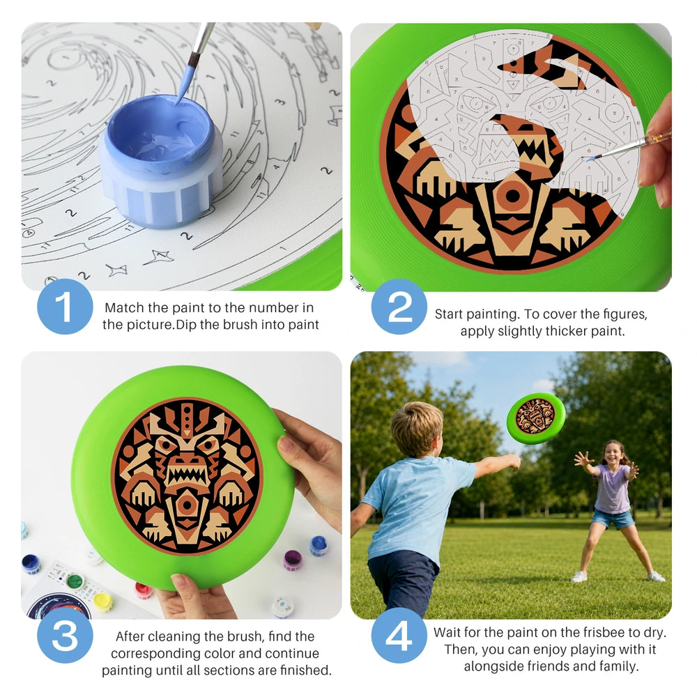 
Paint by Numbers - Frisbee | Aztec Tiger