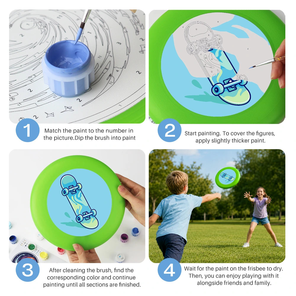 Paint by Numbers - Frisbee | Blue Skateboard