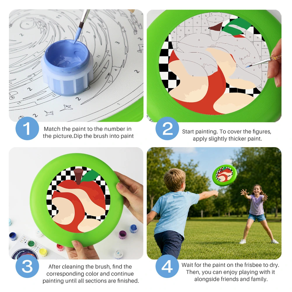 Paint by Numbers - Frisbee | Checkerboard Apple