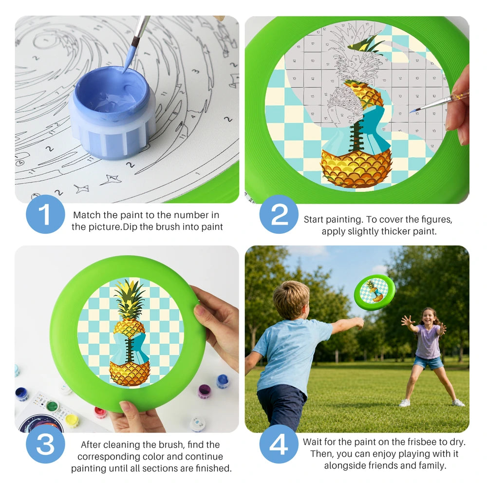 
Paint by Numbers - Frisbee | Checkerboard Pineapple