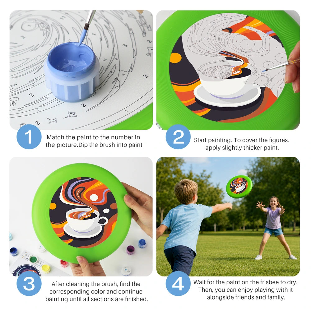 
Paint by Numbers - Frisbee | Coffee Swirl