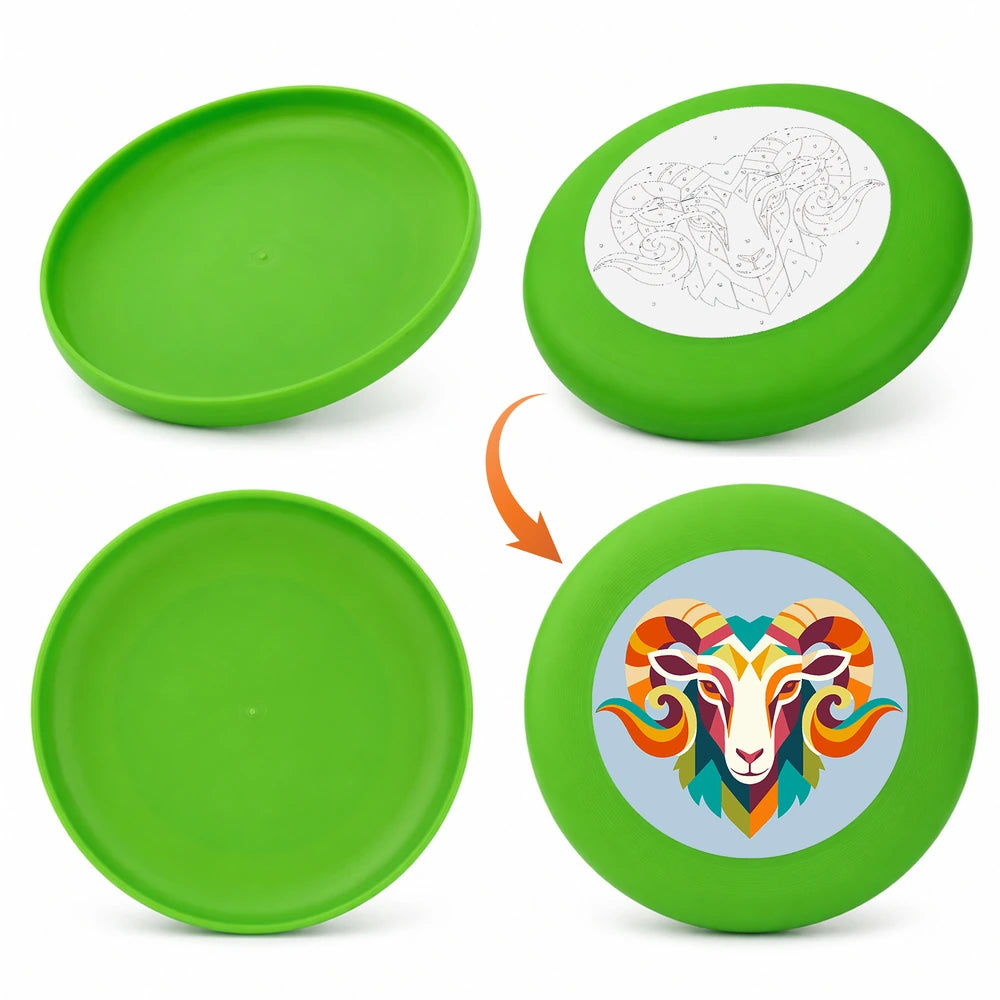 
Paint by Numbers - Frisbee | Colorful Ram Head