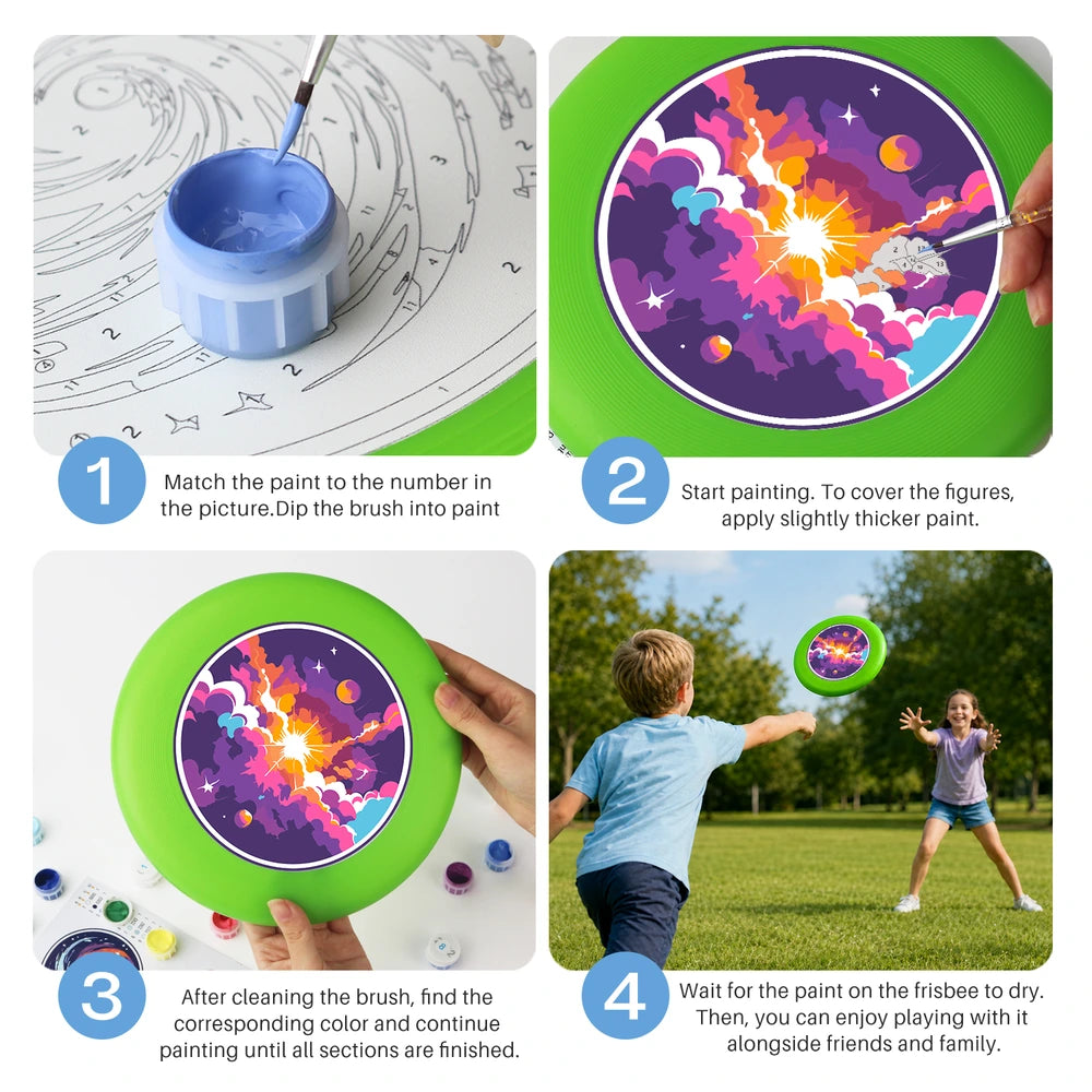 
Paint by Numbers - Frisbee | Cosmic Nebula