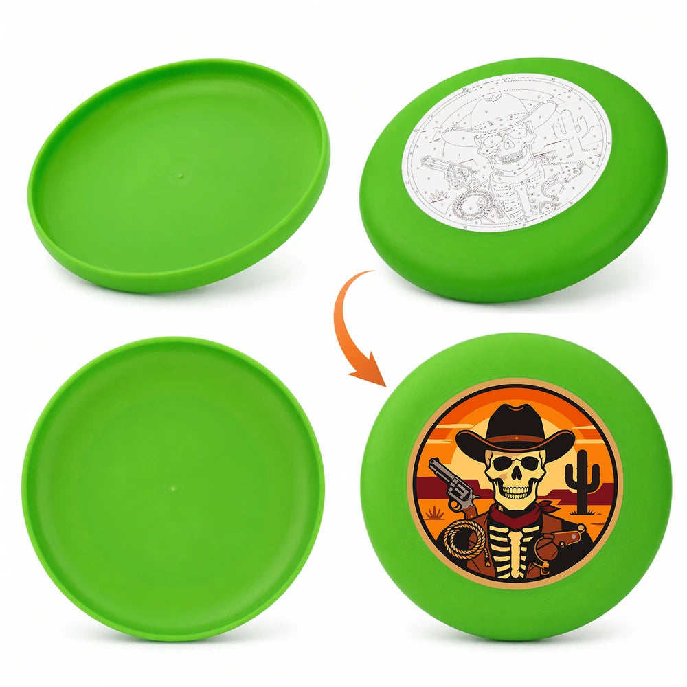 
Paint by Numbers - Frisbee | Cowboy Skeleton