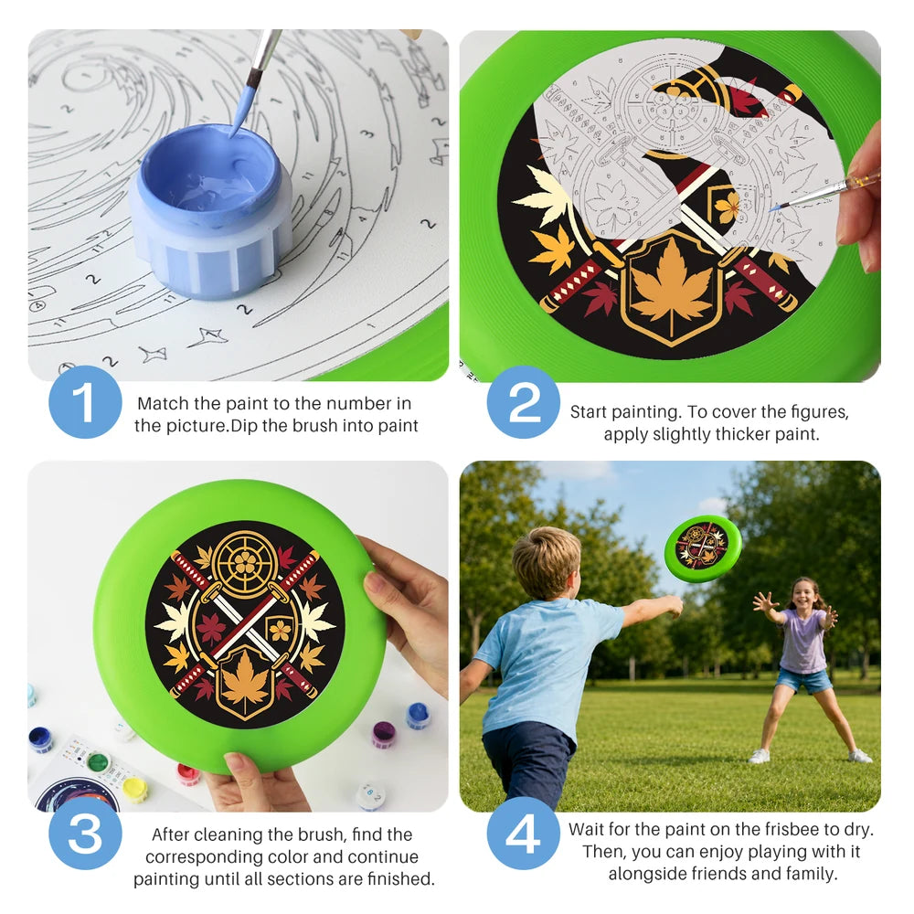 Paint by Numbers - Frisbee | Crossed Swords Crest