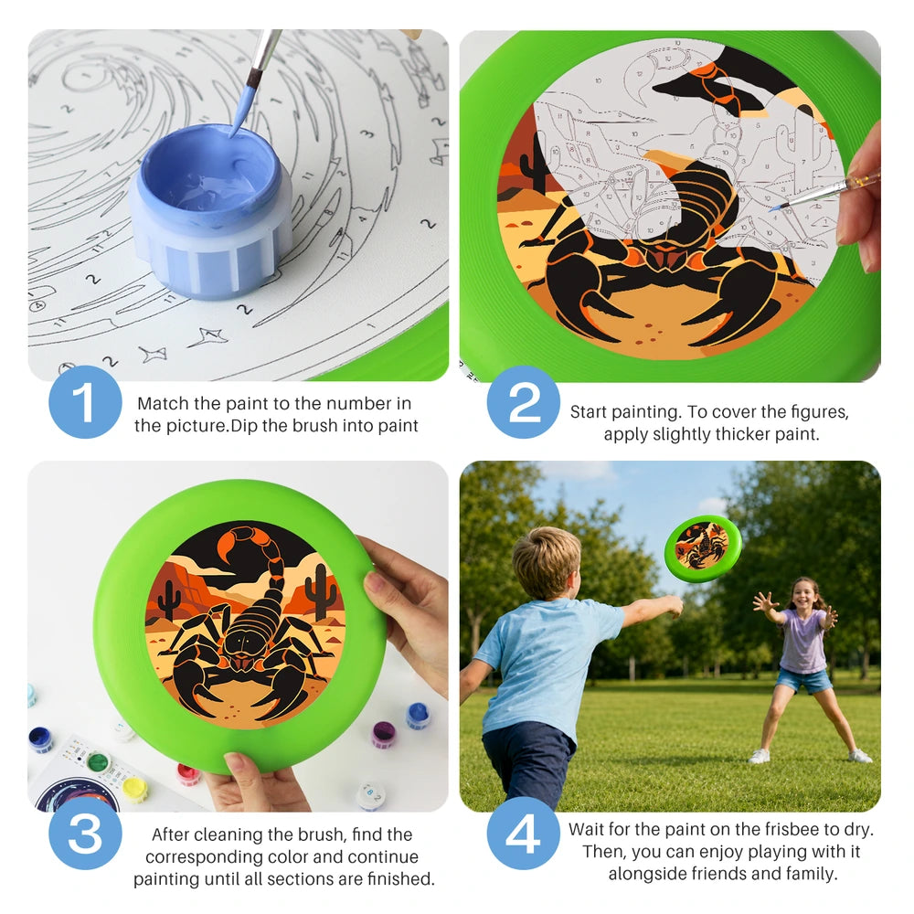 Paint by Numbers - Frisbee | Desert Scorpion