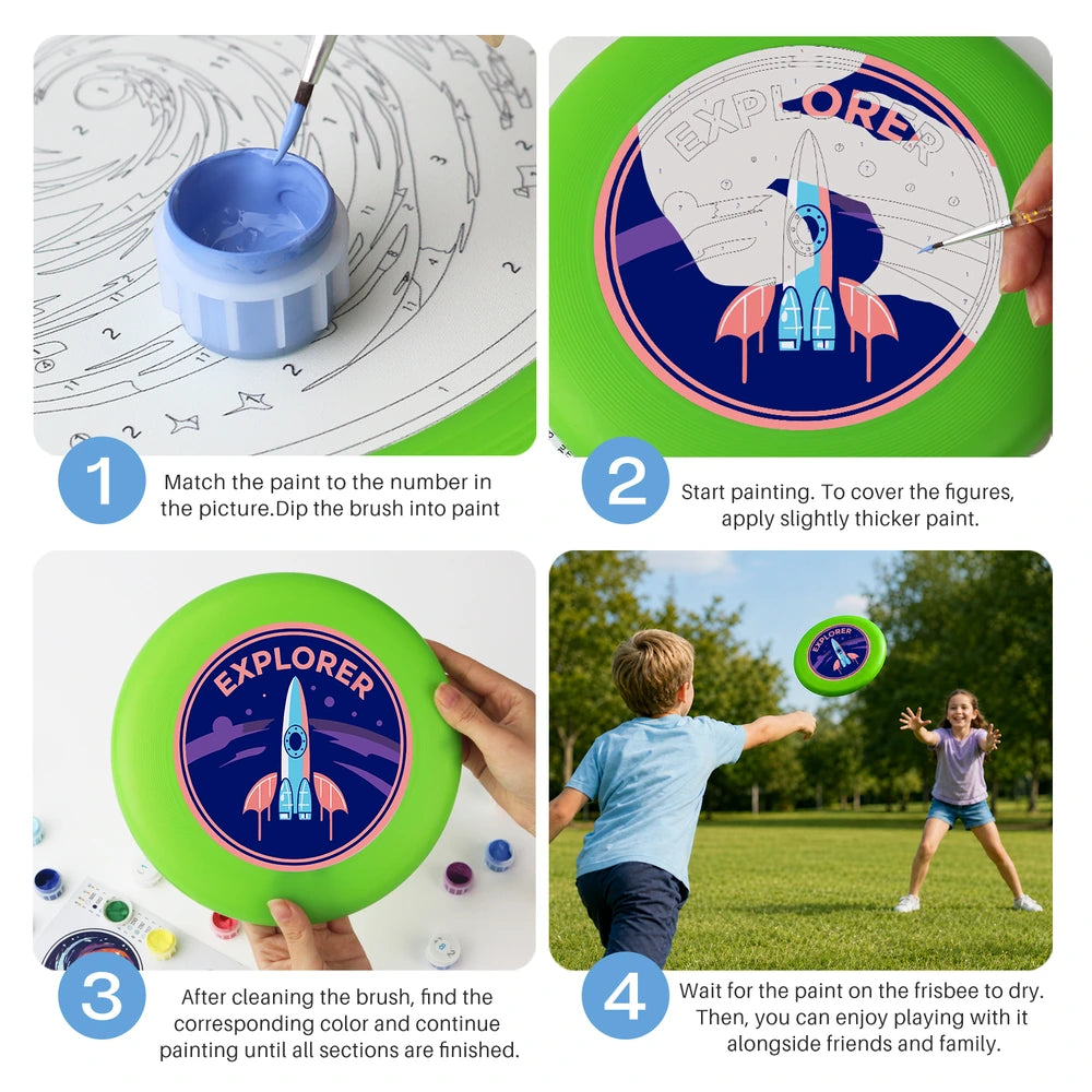 
Paint by Numbers - Frisbee | Explorer Rocket Badge