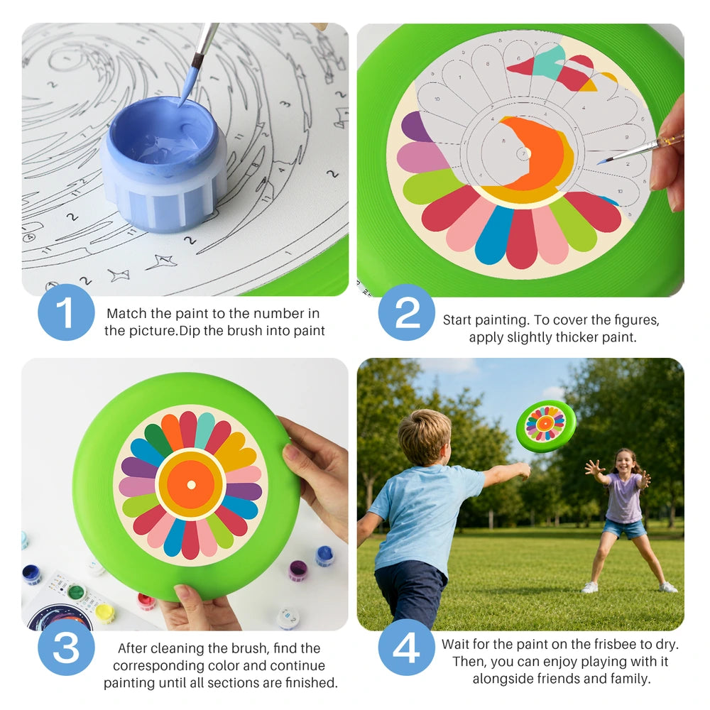 Paint by Numbers - Frisbee | Flower Wheel