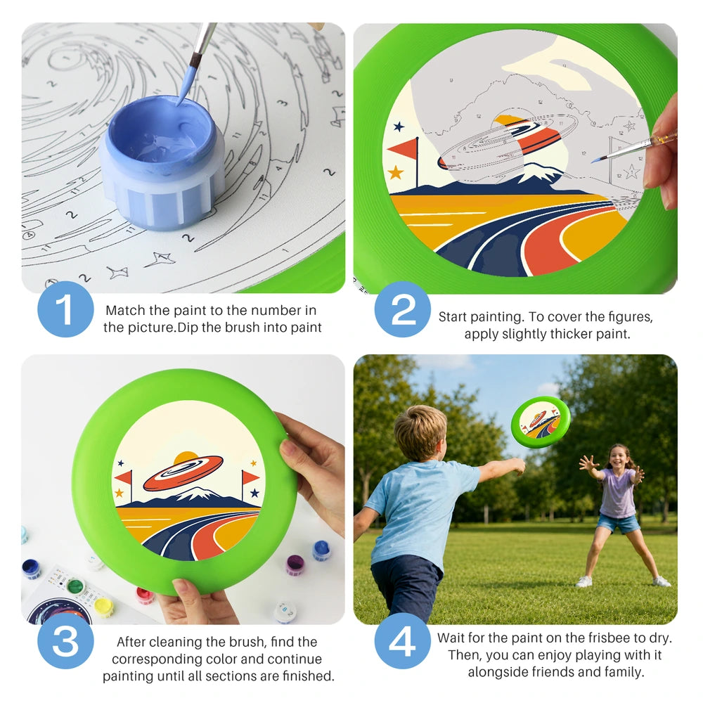 
Paint by Numbers - Frisbee | Flying Disc over the Ramp