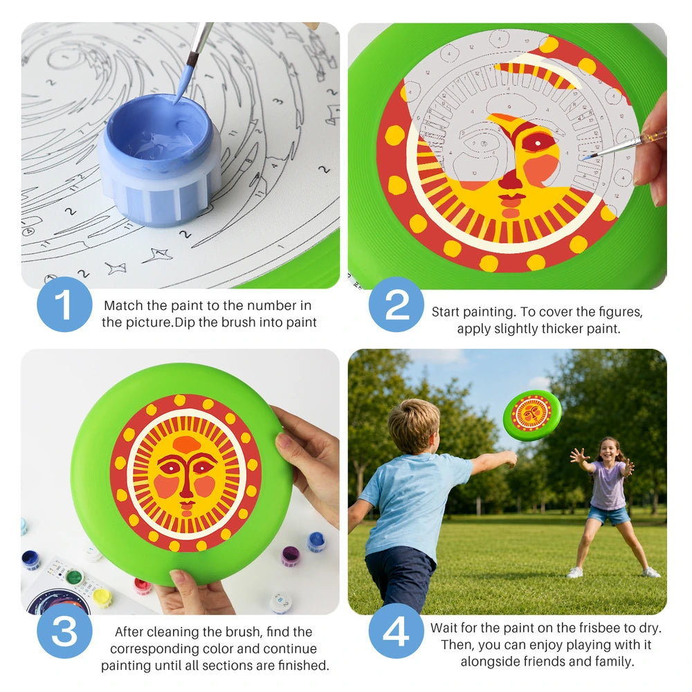 Paint by Numbers - Frisbee | Folk Sun Face