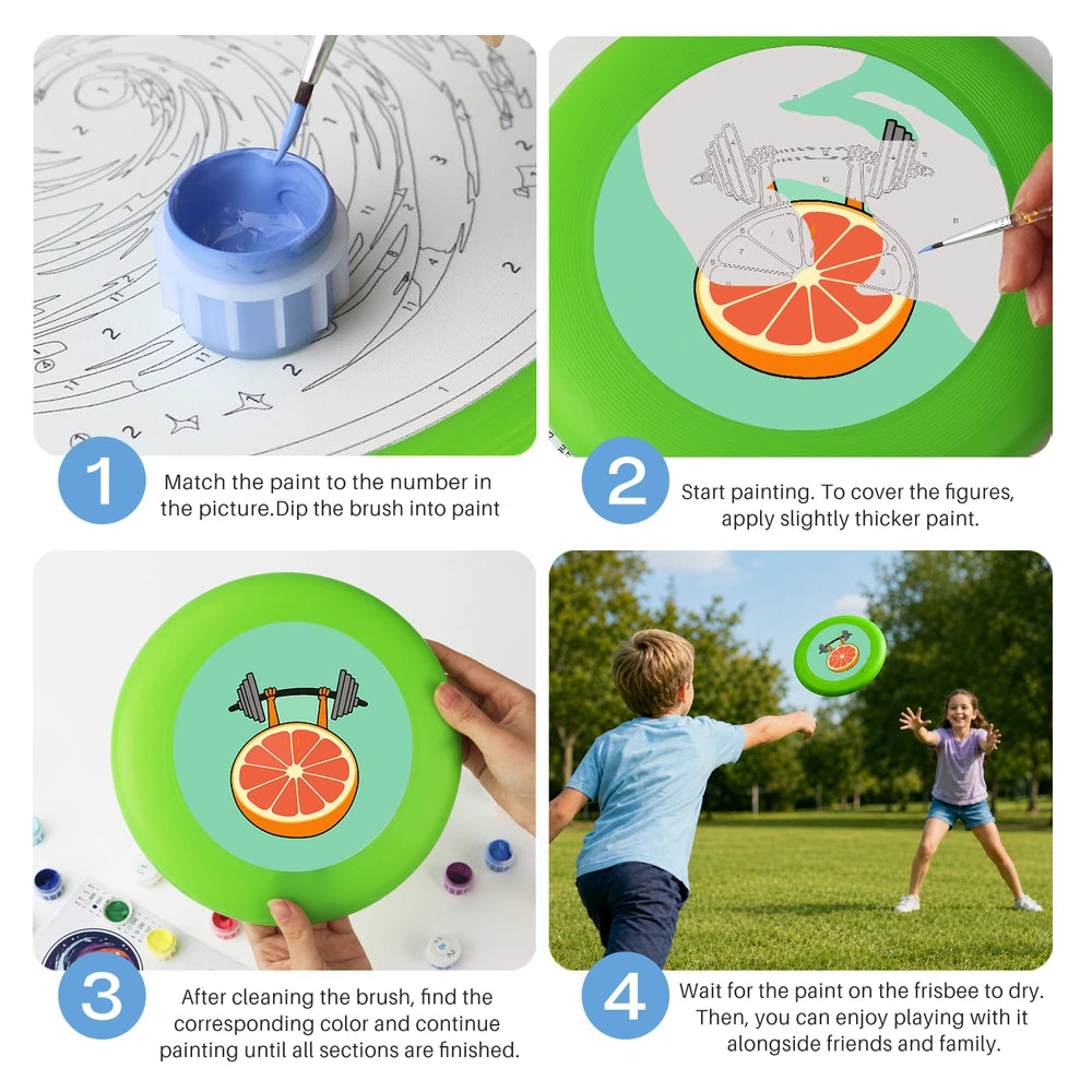 
Paint by Numbers - Frisbee | Grapefruit Workout