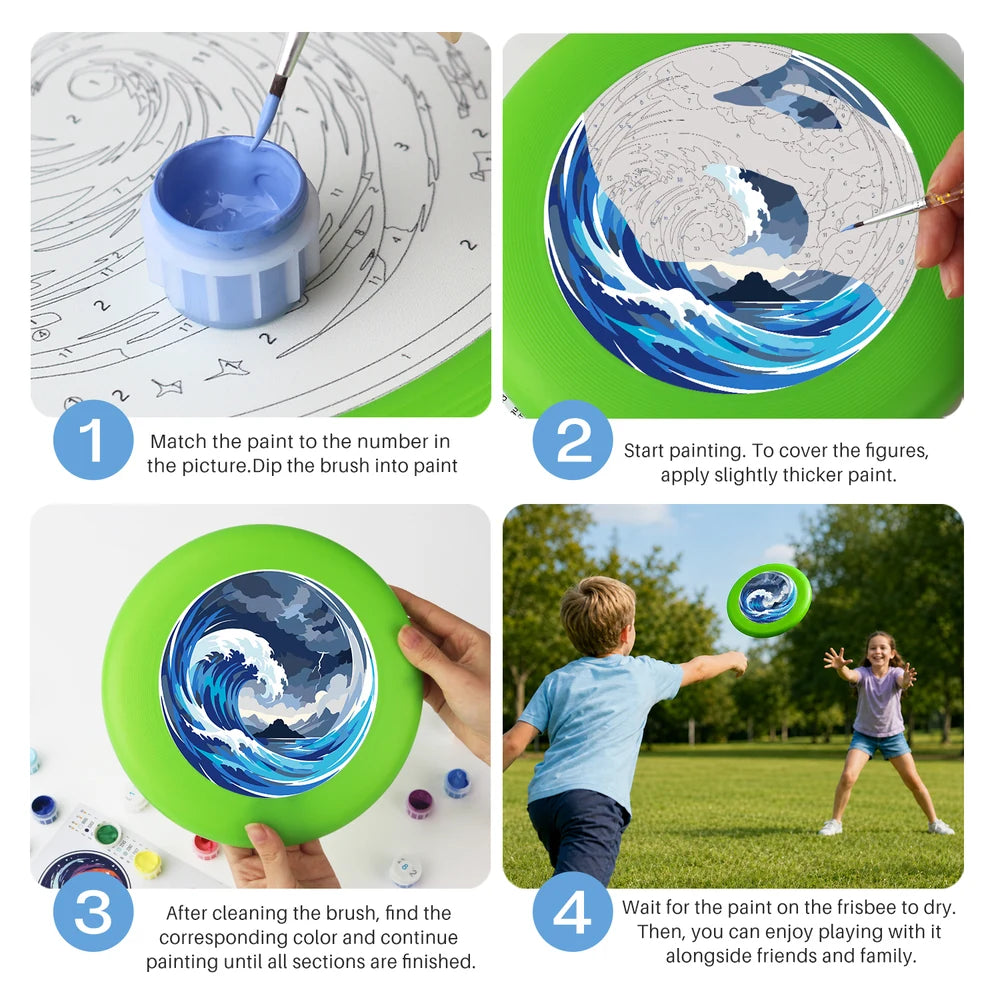 Paint by Numbers - Frisbee | Great Blue Wave