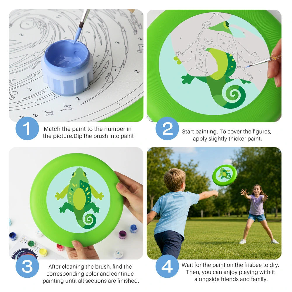 Paint by Numbers - Frisbee | Green Gecko