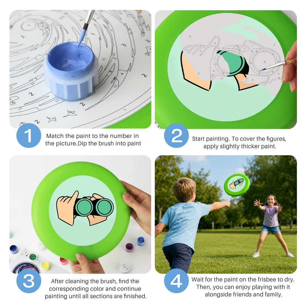 Paint by Numbers - Frisbee | Hand with Binoculars