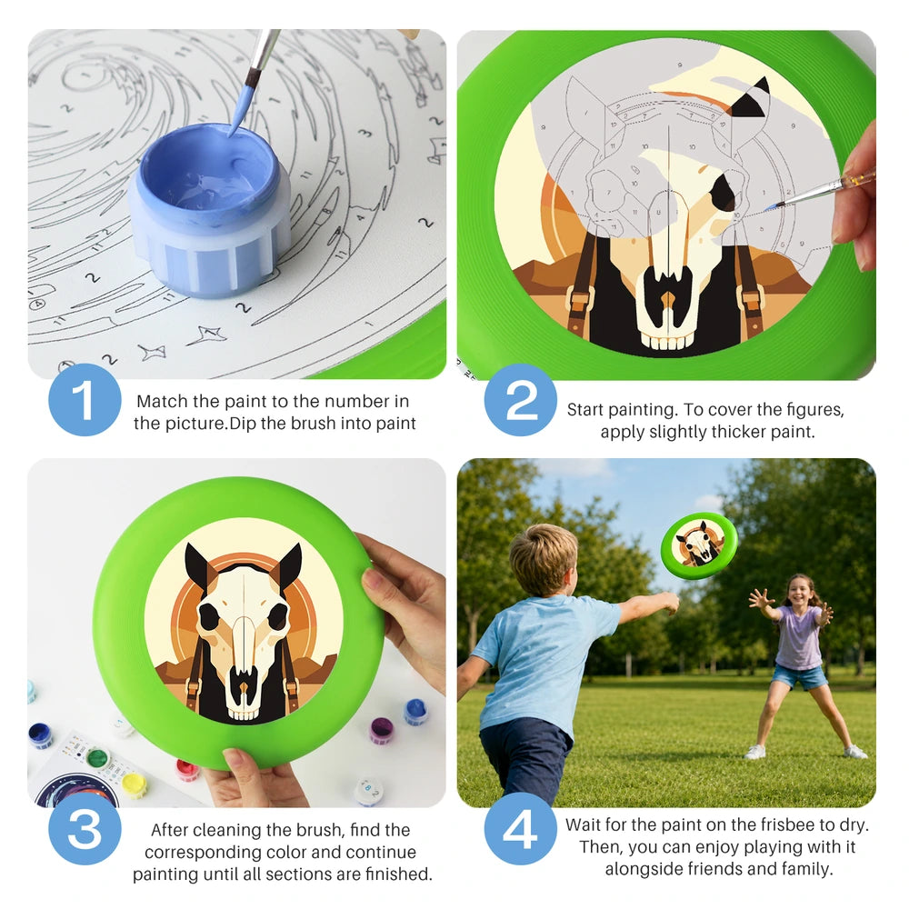 Paint by Numbers - Frisbee | Horse Skull