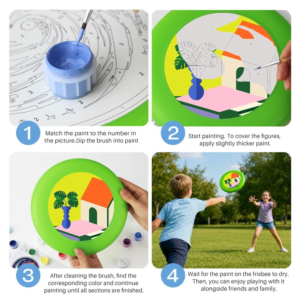 Paint by Numbers - Frisbee | House with a Plant