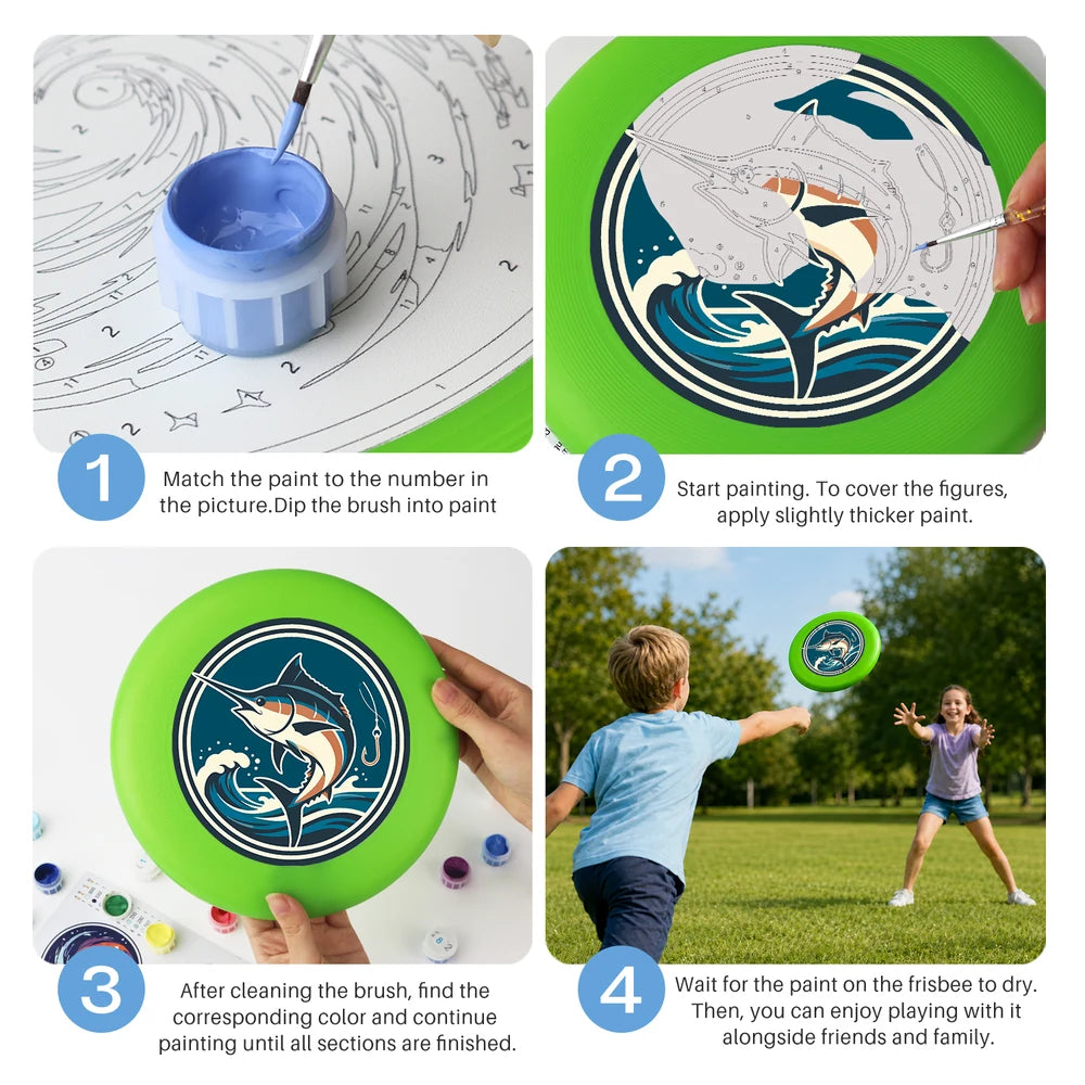 
Paint by Numbers - Frisbee | Leaping Marlin