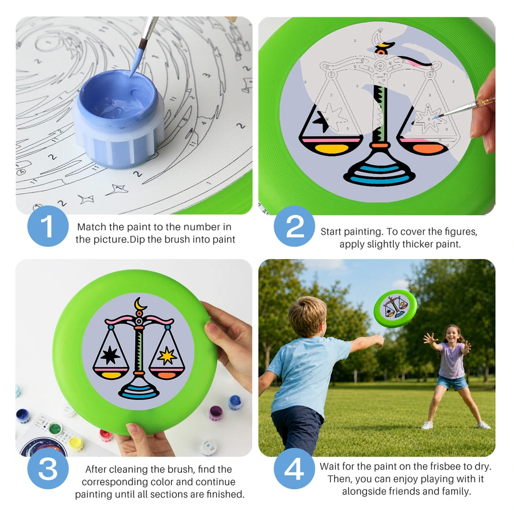 
Paint by Numbers - Frisbee | Libra Scales Sign