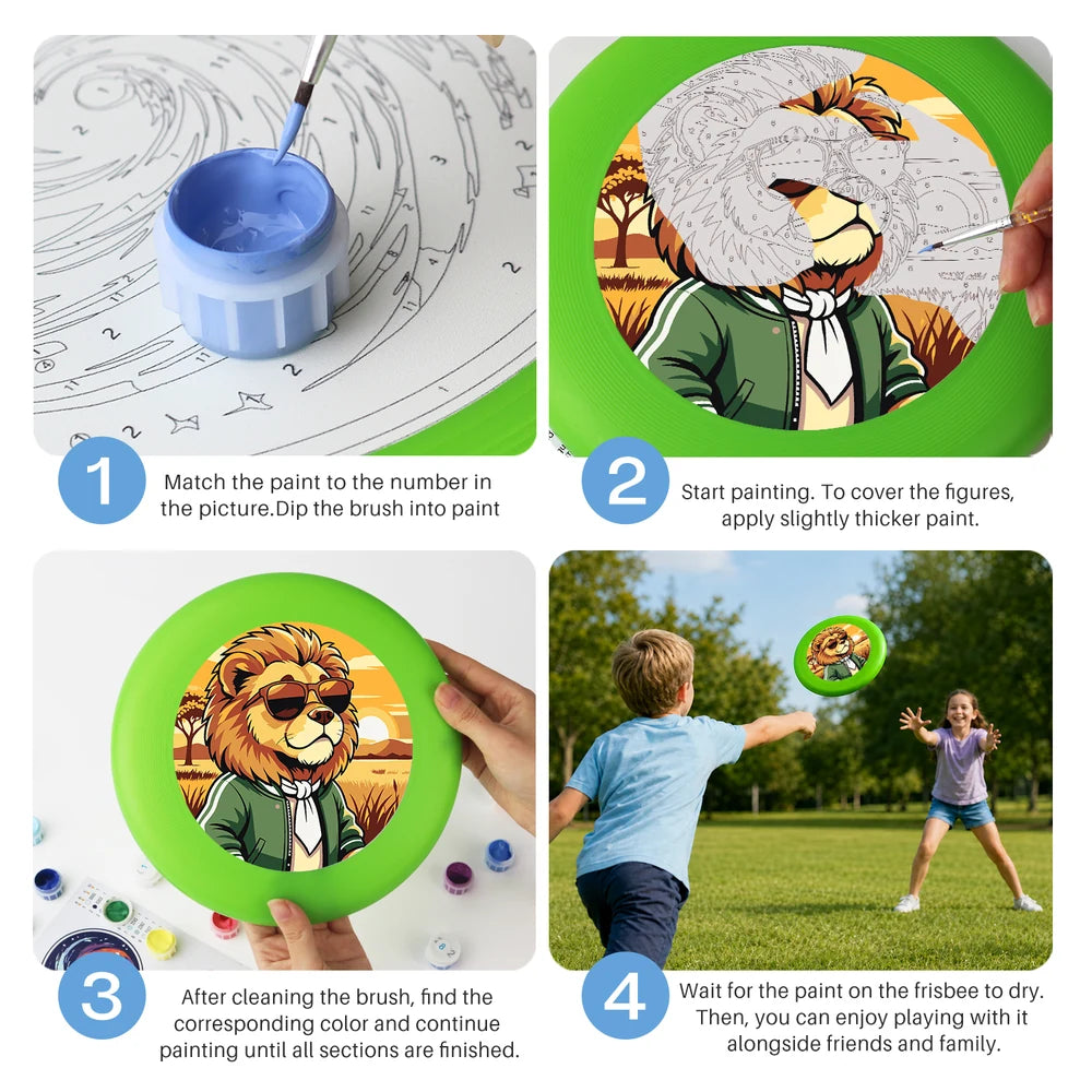 Paint by Numbers - Frisbee | Lion in a Jacket