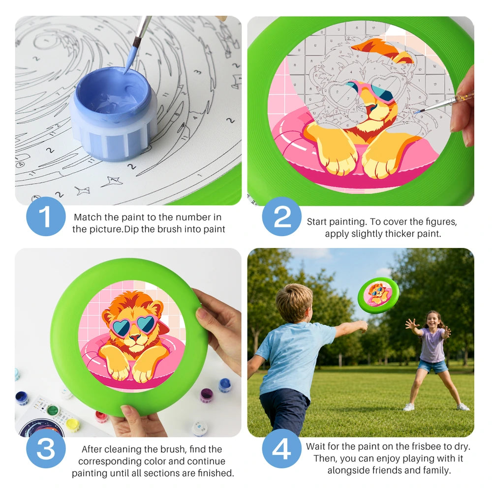 Paint by Numbers - Frisbee | Lion in a Pool Ring