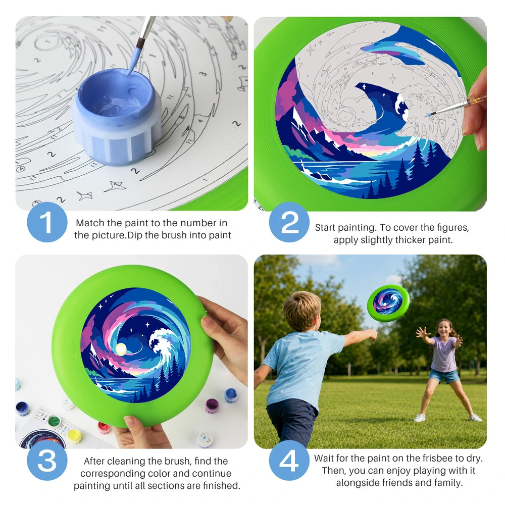 
Paint by Numbers - Frisbee | Moonlit Wave