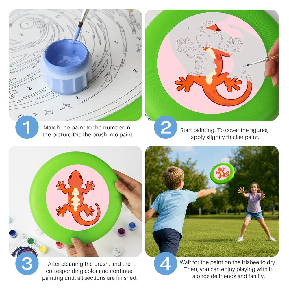 
Paint by Numbers - Frisbee | Orange Lizard