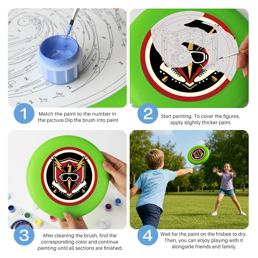 
Paint by Numbers - Frisbee | Pilot Badge