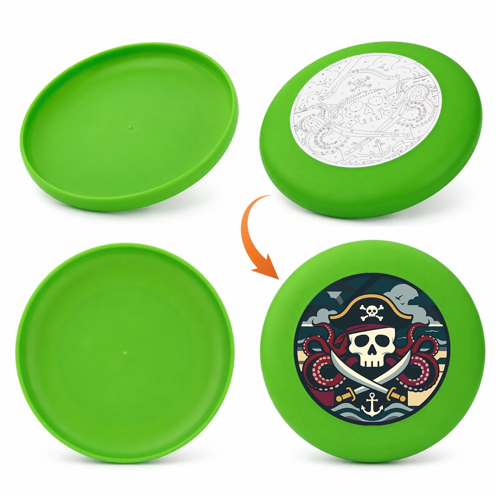 Paint by Numbers - Frisbee | Pirate Skull and Anchor